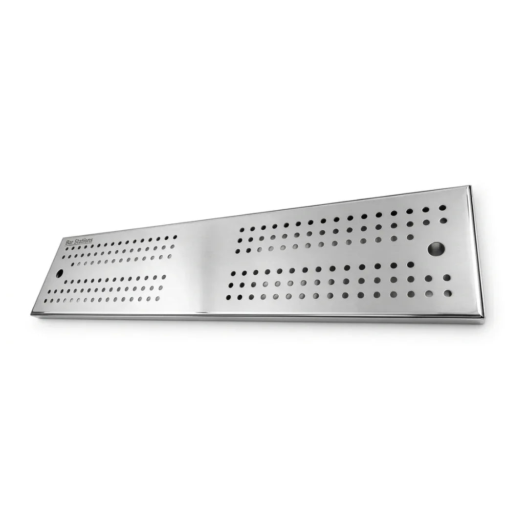 Bar mat en acero inox 120 x 20 cm