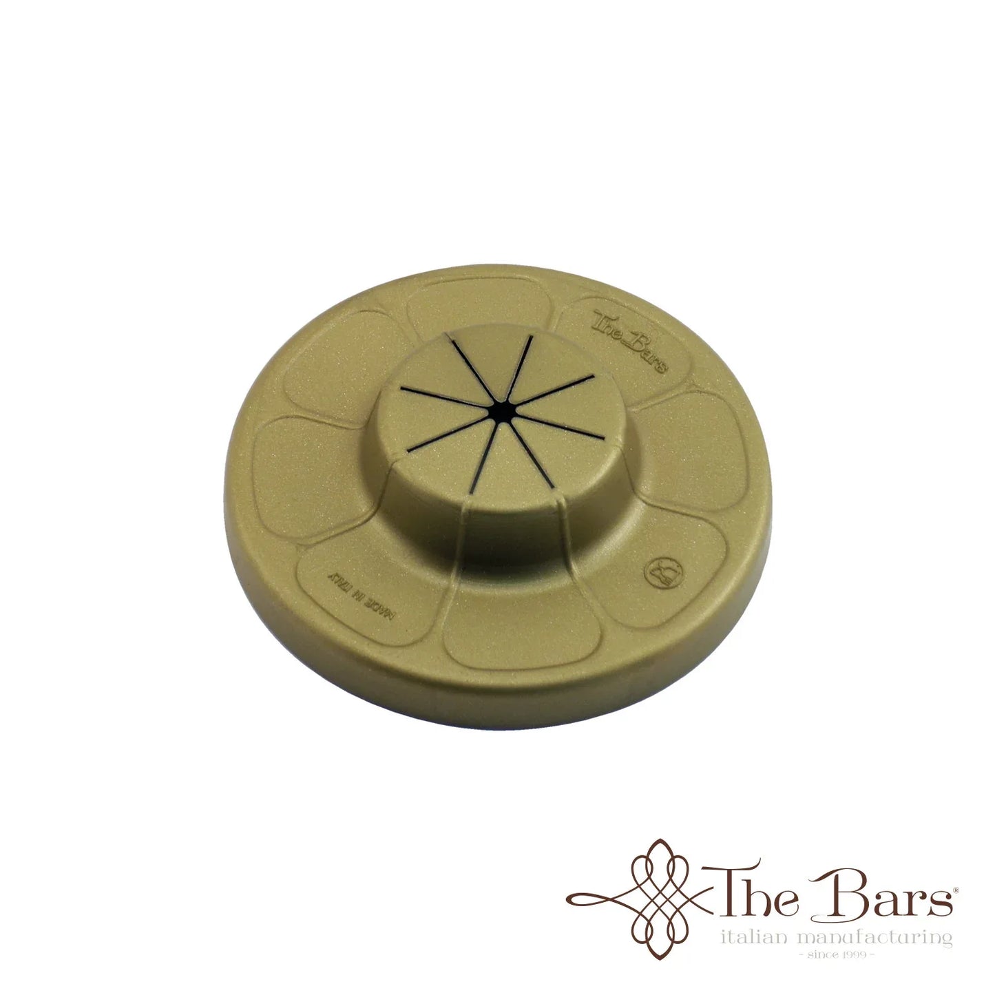 Muddle Cup Silver Lid in Natural Rubber Gold