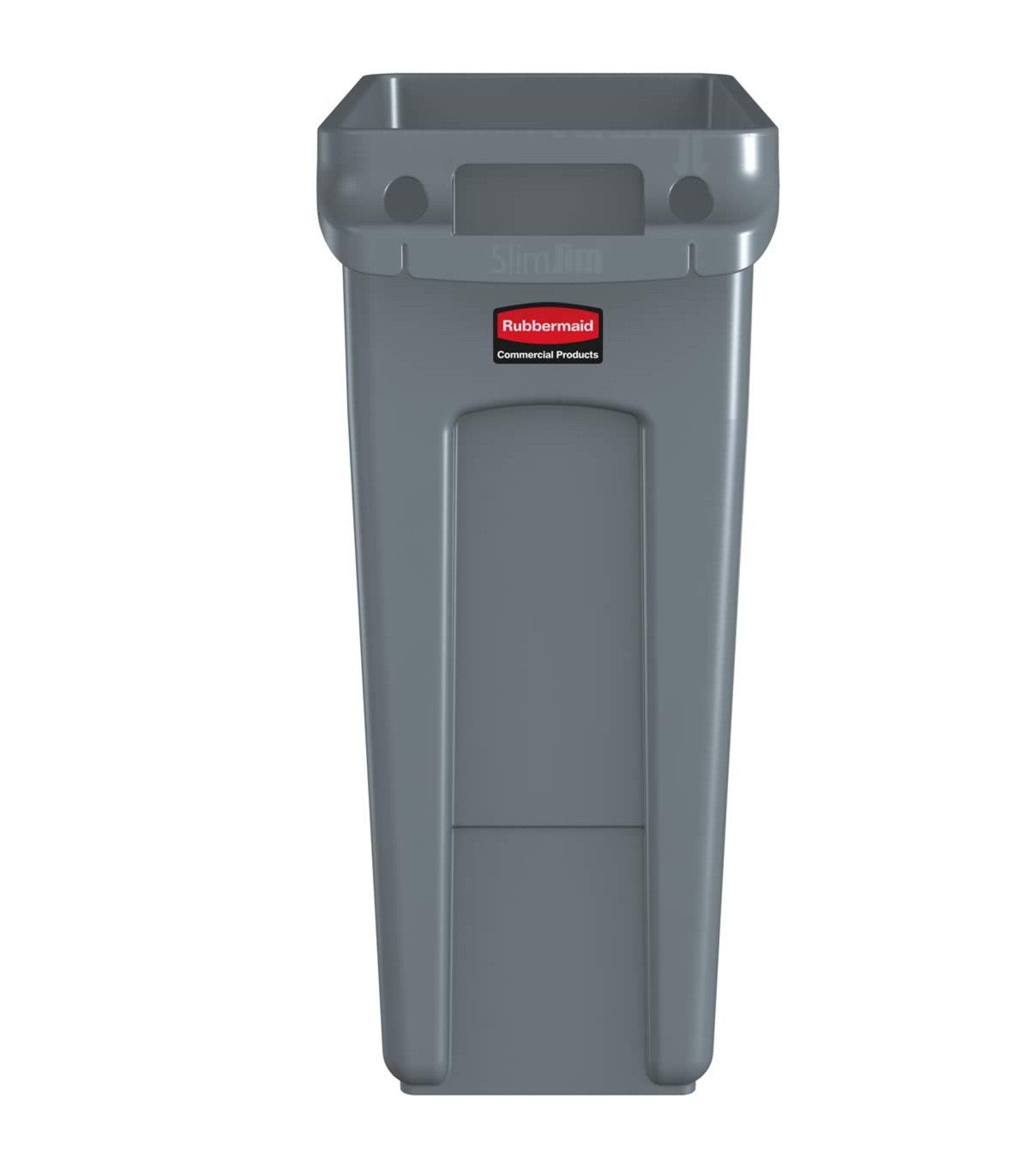 CONTENEDOR 60 L SLIM JIM CON CANALES DE VENTILACIÓN RUBBERMAID