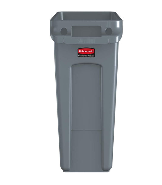 CONTENEDOR 60 L SLIM JIM CON CANALES DE VENTILACIÓN RUBBERMAID