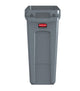 CONTENEDOR 60 L SLIM JIM CON CANALES DE VENTILACIÓN RUBBERMAID