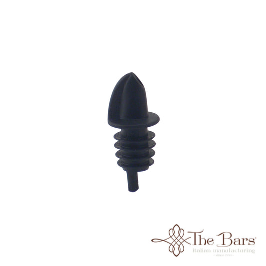 Plastic pourer negro, 12 uds bolsa