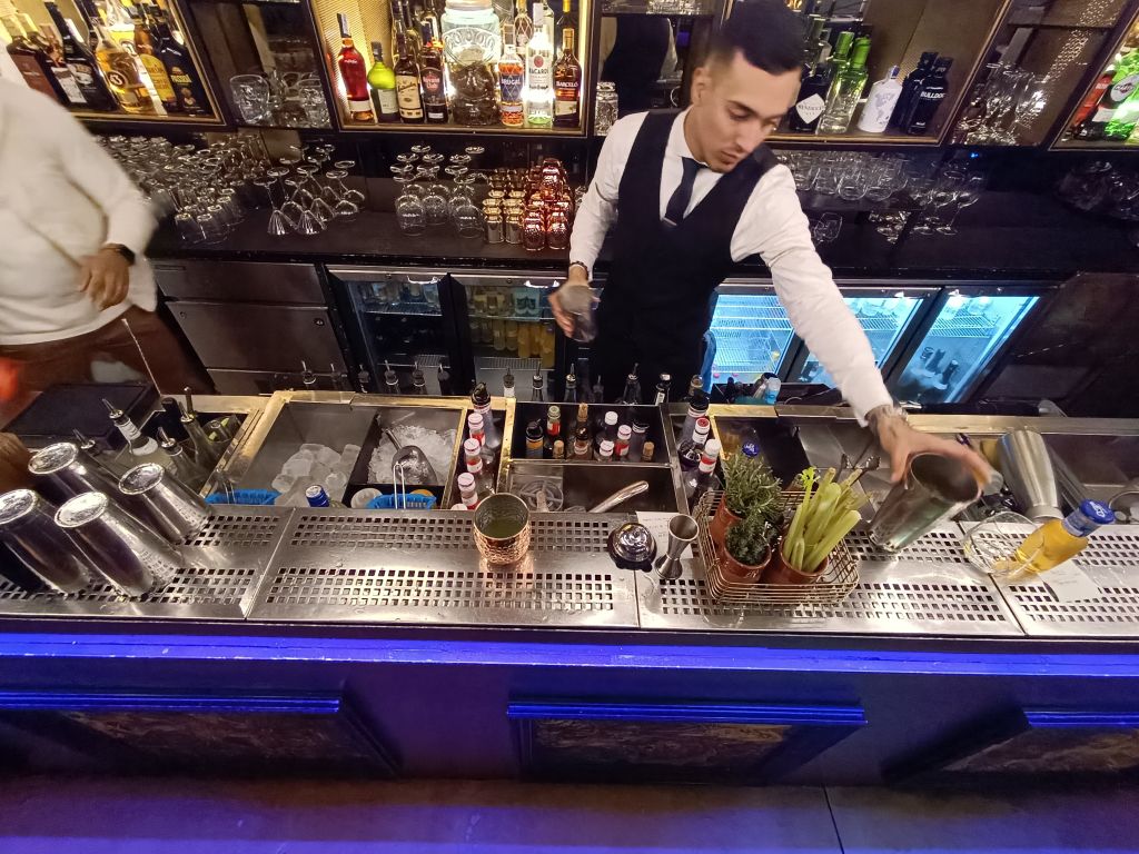 Bar Mat integrado en el bar top